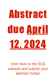 Abstract due April 12, 2024

click here to the ECS website and submit your abstract today!
